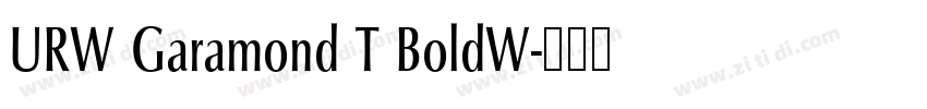 URW Garamond T BoldW字体转换